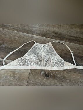 Victoria's Secret Lace Triangle Bralette in Ivory Cream